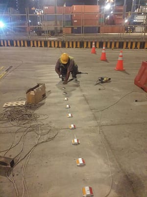 Installation of Cateyes and Rumble strip At South Asia port Terminal Karachi (3)